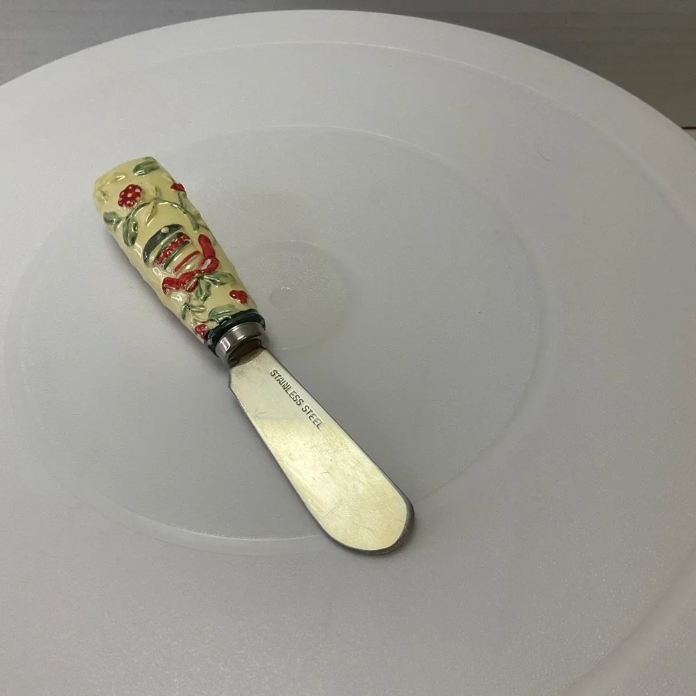 Vintage Pfaltzgraff‎ Winterberry W/Bell Cheese Dip Spread Replacement Knife 5in